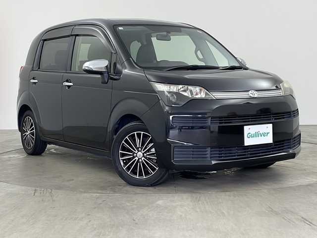 トヨタ スペイド F ジャック 兵庫県 2014(平26)年 7.7万km ブラックマイカ ・社外ナビ/・左側パワースライドドア/・革調シートカバー/・純正フロアマット/・15インチアルミホイール/・ETC/・純正ドアバイザー/・アイドリングストップ/・横滑り防止機能/・オートライト/・HIDヘッドライト/・スマートキー/・プッシュスタート