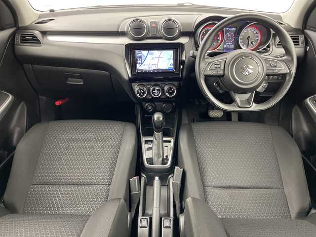 スズキ スイフト HYBRID MG 道央・札幌 2020(令2)年 5.8万km ピュアホワイトP ・4WD/・社外ナビ&BT/・バックカメラ/・スズキセーフティサポート/・アダプティブクルーズコントロール/・コーナーセンサー/・横滑り防止装置/・アイドリングストップ/・社外前後ドライブレコーダー/・ETC/・前席シートヒーター/・電動格納ミラー/・ドアミラーヒーター/・スマートキー/・スペアキー/・保証書/・取扱説明書