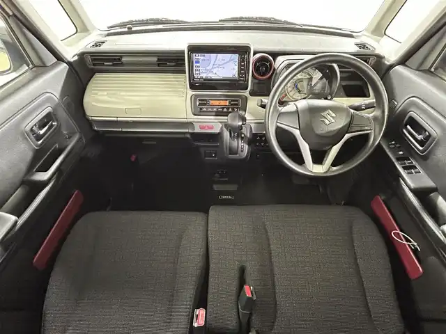 スズキ スペーシア HYBRID X 佐賀県 2022(令4)年 2.5万km シフォンアイボリーM 純正7型ナビ/（ＡＭ/ＦＭ/CD/DVD/Bluetooth/フルセグTV）/バックカメラ/両側パワースライドドア/前後ドライブレコーダー/衝突被害軽減システム/車線逸脱警報/コーナーセンサー/シートヒーター/LEDヘッドライト/オートエアコン/盗難防止装置/横滑り防止装置/オートライト/オートマチックハイビーム/スマートキー/プッシュスタート/純正フロアマット/ステアリングスイッチ/電動格納ミラー/後席サンシェード/ISOFIX対応シート