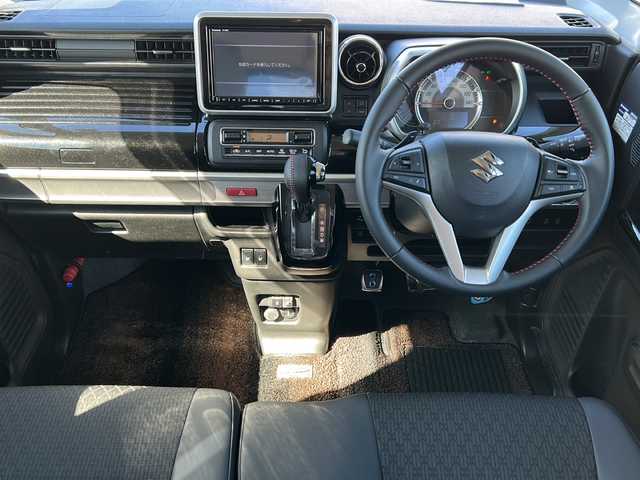 スズキ スペーシア カスタム HYBRID XS ターボ 秋田県 2020(令2)年 5.9万km ブリスクブルーM 純正SDナビ/純正BT、CD、DVD、フルセグTV/両側パワースライドドア/純正15インチAW/車外全周囲カメラ/スペアキー/ETC/４WD