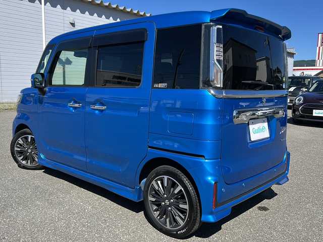 スズキ スペーシア カスタム HYBRID XS ターボ 秋田県 2020(令2)年 5.9万km ブリスクブルーM 純正SDナビ/純正BT、CD、DVD、フルセグTV/両側パワースライドドア/純正15インチAW/車外全周囲カメラ/スペアキー/ETC/４WD
