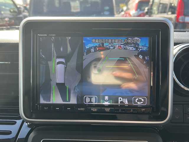 スズキ スペーシア カスタム HYBRID XS ターボ 秋田県 2020(令2)年 5.9万km ブリスクブルーM 純正SDナビ/純正BT、CD、DVD、フルセグTV/両側パワースライドドア/純正15インチAW/車外全周囲カメラ/スペアキー/ETC/４WD