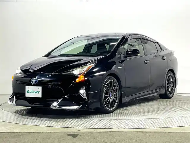 トヨタ プリウス Sセーフティプラス 大阪府 2018(平30)年 3.5万km アティチュードブラックマイカ 社外エアロ/社外18incAW/純正ナビTV/Bカメラ /衝突軽減/レーダークルーズコントロール/クリアランスソナー/トヨタセーフティセンス/ドラレコ/ETC/プッシュスタート/LEDオートライト/フォグランプ