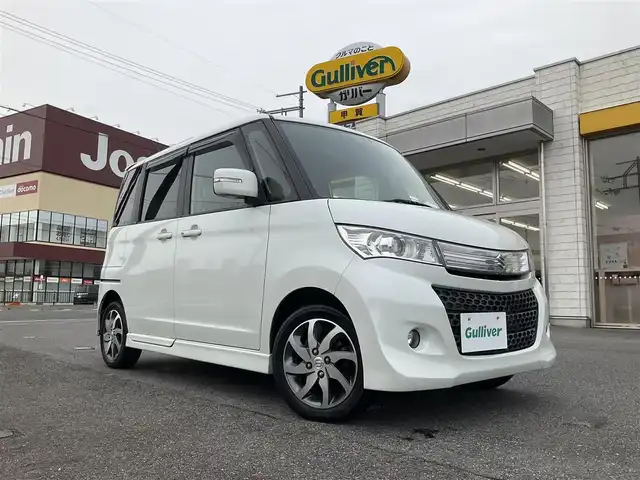 スズキ パレット ＳＷ XS 滋賀県 2009(平21)年 4.4万km パールホワイト ワンオーナー/パナソニックHDDナビ/　ワンセグテレビ　Bluetooth対応/　DVD再生機能/バックカメラ/プッシュスタート/片側パワースライドドア/HIDヘッドライト/純正15インチアルミホイール/ETC/保証書/取扱説明書