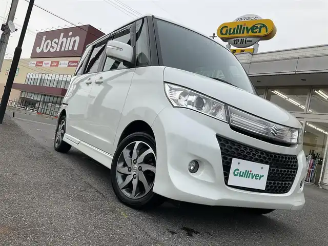 スズキ パレット ＳＷ XS 滋賀県 2009(平21)年 4.4万km パールホワイト ワンオーナー/パナソニックHDDナビ/　ワンセグテレビ　Bluetooth対応/　DVD再生機能/バックカメラ/プッシュスタート/片側パワースライドドア/HIDヘッドライト/純正15インチアルミホイール/ETC/保証書/取扱説明書