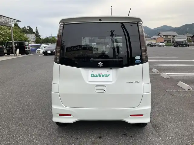 スズキ パレット ＳＷ XS 滋賀県 2009(平21)年 4.4万km パールホワイト ワンオーナー/パナソニックHDDナビ/　ワンセグテレビ　Bluetooth対応/　DVD再生機能/バックカメラ/プッシュスタート/片側パワースライドドア/HIDヘッドライト/純正15インチアルミホイール/ETC/保証書/取扱説明書