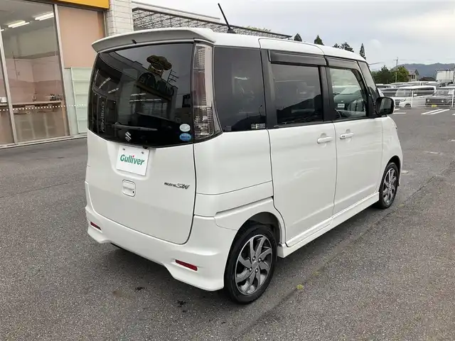 スズキ パレット ＳＷ XS 滋賀県 2009(平21)年 4.4万km パールホワイト ワンオーナー/パナソニックHDDナビ/　ワンセグテレビ　Bluetooth対応/　DVD再生機能/バックカメラ/プッシュスタート/片側パワースライドドア/HIDヘッドライト/純正15インチアルミホイール/ETC/保証書/取扱説明書