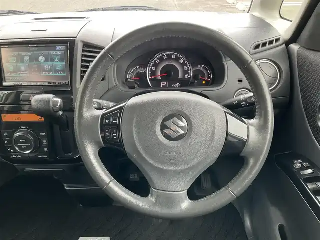 スズキ パレット ＳＷ XS 滋賀県 2009(平21)年 4.4万km パールホワイト ワンオーナー/パナソニックHDDナビ/　ワンセグテレビ　Bluetooth対応/　DVD再生機能/バックカメラ/プッシュスタート/片側パワースライドドア/HIDヘッドライト/純正15インチアルミホイール/ETC/保証書/取扱説明書