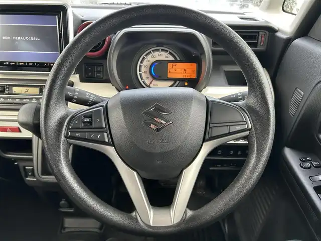 スズキ スペーシア HYBRID X 青森県 2018(平30)年 6.7万km オフブルーM 〇FULL4WD〇/安全装備/ 前方/後方誤発進抑制機能/ 低速時ブレーキサポート/ パーキングセンサー(フロント・リヤ)/ 車線逸脱警報/抑制機能/ ふらつき警報機能/ 発進お知らせ機能(先行車・信号切り替わり)/ 標識認識機能(車両進入禁止・一時停止等)/ ハイビームアシスト/快適装備/ シートヒーター/ スマートキー/ 両側パワースライドドア/リヤサーキュレーター付き/ドライブレコーダー 社外 前方のみ DRY-ST5100d/ナビ　ディーラーOP パナソニック CN-RZ83