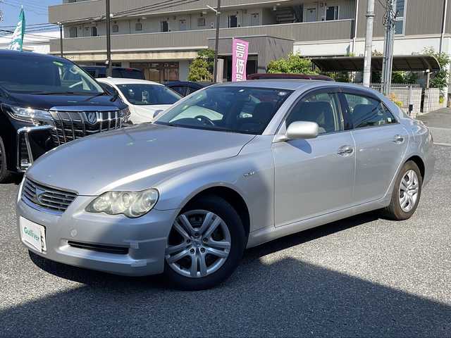 トヨタ マークＸ 250G Fパッケージ 大阪府 2005(平17)年 10.5万km シルバーM 社外SDナビ/CD.DVD.BT.フルセグ/バックカメラ/ETC/クルコン/純正フロアマット/リモコンキー/スペアキー有り/保証書