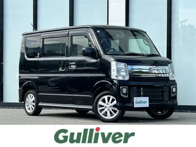 スズキ エブリィ ワゴン PZターボ 大阪府 2015(平27)年 5.5万km ブルーイッシュブラックパール3 純正ナビ/   フルセグTV/CD/DVD/Bluetooth/衝突軽減ブレーキ/横滑り防止装置/ターボ車/片側パワースライドドア/ステアリングスイッチ/純正14インチアルミホイール/純正フロアマット/プッシュスタート/スマートキー/ＥＴＣ/ＬＥＤ