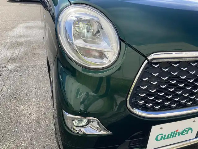 ダイハツ キャスト スタイル GターボプライムコレSAⅢ 静岡県 2019(平31)年 1.8万km ダークエメラルドマイカ ストラーダナビ/フルセグTV/バックカメラ/ビルトインETC/ドライブレコーダー/コーナーセンサー/スマートアシストIII/・衝突回避支援ブレーキ機能/・衝突警報機能/・車線逸脱警報機能/・誤発進抑制制御機能/・先行車発進お知らせ機能/・オートハイビーム/IC付ターボ/LEDヘッドランプ/本革巻きステアリング/ステアリングスイッチ/前席シートヒーター/マルチフォルケッタTRS15インチAW/キーフリーシステム/プッシュボタンスタート/禁煙車