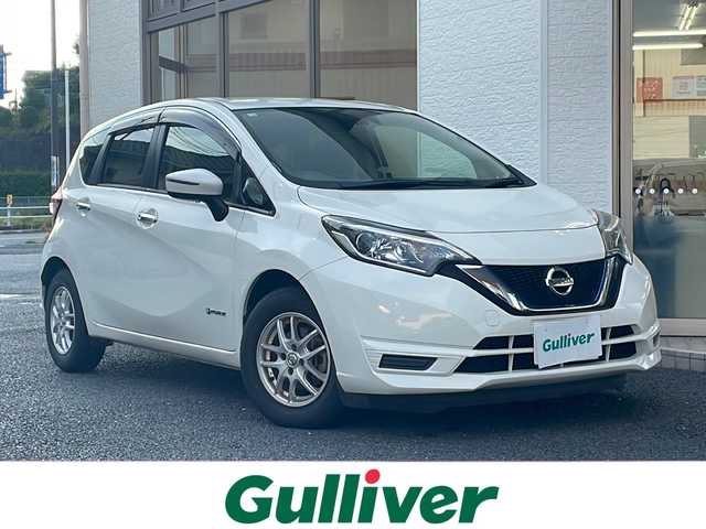 日産 ノート e－パワー X 福岡県 2016(平28)年 6万km ホワイト 純正ナビ/ワンセグTV/バックカメラ/ETC/レーンキープアシスト/スマートキー/スペアキー×1/純正フロアマット/純正AW/取扱説明書/保証書