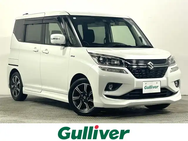 スズキ ソリオ バンディット HV MV 大阪府 2018(平30)年 5.2万km ピュアホワイトP 純正8incナビTV 360カメラ 両側パワースライドドア シートヒーター レーダークルコン 衝突軽減ブレーキ レーンアシスト スマートキー プッシュスタート クリアランスソナー ドライブレコーダー ETC