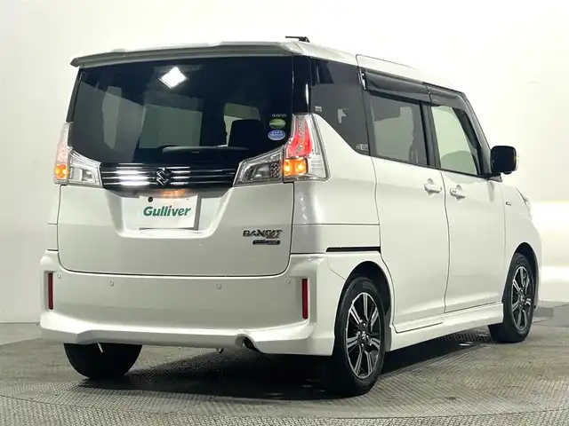 スズキ ソリオ バンディット HV MV 大阪府 2018(平30)年 5.2万km ピュアホワイトP 純正8incナビTV 360カメラ 両側パワースライドドア シートヒーター レーダークルコン 衝突軽減ブレーキ レーンアシスト スマートキー プッシュスタート クリアランスソナー ドライブレコーダー ETC