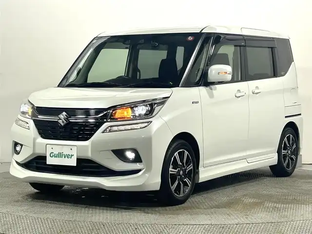 スズキ ソリオ バンディット HV MV 大阪府 2018(平30)年 5.2万km ピュアホワイトP 純正8incナビTV 360カメラ 両側パワースライドドア シートヒーター レーダークルコン 衝突軽減ブレーキ レーンアシスト スマートキー プッシュスタート クリアランスソナー ドライブレコーダー ETC