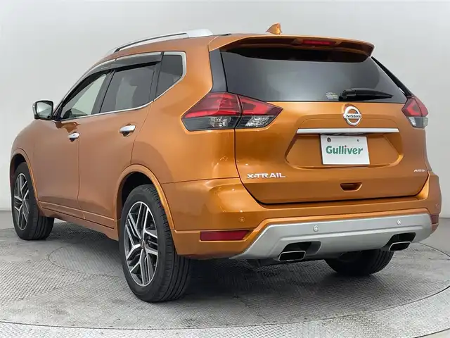 日産 エクストレイル モード・プレミア 道央・札幌 2017(平29)年 6.1万km プレミアムコロナオレンジ ・４WD/・純正SDナビゲーション/　CD/DVD/フルセグ/BT/USB/AUX/・純正ドライブレコーダー前方録画/・ビルトインETC/・アラウンドビューモニター/・エマージェンシーブレーキ/・プロパイロット/・オートブレーキホールド/・インテリジェントルームミラー/・レーダークルーズコントロール/・レザーシート/・全席シートヒーター/・横滑り防止装置/・前後コーナーセンサー/・レーンキープアシスト/・オートライト/・ダウンヒルアシストコントロール/・LEDヘッドライト/・フロントフォグランプ/・純正フロアマット/・スマートキー/・プッシュスタート/・スペアキー１本/・ルーフレール/・オーテックAW１９インチ/・TVキット/・アルパインツィーター/・保証書付き/・取説付き