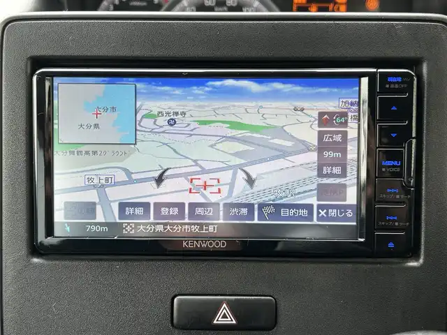 スズキ ワゴンＲ HYBRID FX 大分県 2020(令2)年 4万km フィズブルーパールメタリック 社外ナビ(MDV-D309BTW)/【ワンセグ/Bluetooth/DVD/CD/CD】/衝突被害軽減ブレーキ/レーンキープアシスト/アイドリングストップ/D席シートヒーター/純正フロアマット/ドアバイザー/電動格納ミラー/オートライト/保証書/取扱説明書/スマートキー2本