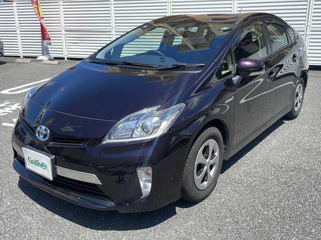 トヨタ プリウス S 広島県 2012(平24)年 9.2万km ボルドーマイカメタリック /登録時走行距離/　　　　　　　91598キロ/ワンオーナー/純正オーディオ/スペアキー×１/ETC/新車時整備手帳/　　【保証書】/取扱説明書/