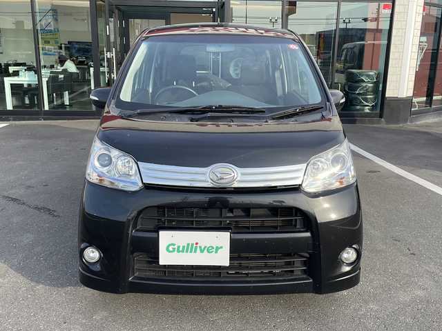 ダイハツ ムーヴ カスタム X LTD 宮城県 2012(平24)年 14.8万km ブラックマイカメタリック ・純正ナビ/　CD.AUX/・ワンセグTV/・バックモニター/・エコアイドル/・スマートキー/・HIDヘッドライト/・フォグランプ/・オートエアコン/・社外14インチアルミホイール/・純正フロアマット/・純正アルミ付夏タイヤ積込/（155/65R14）
