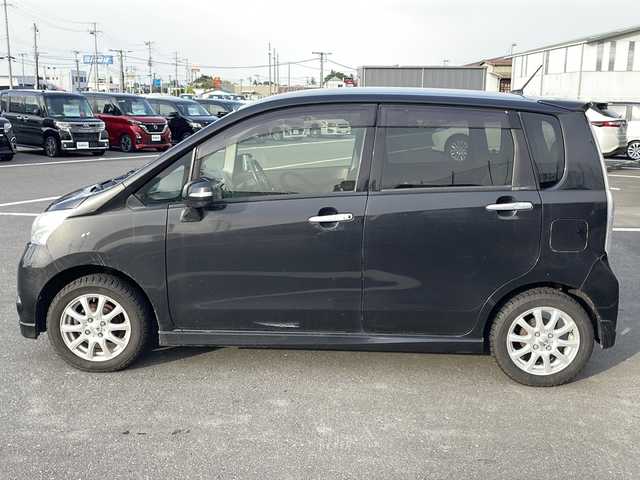 ダイハツ ムーヴ カスタム X LTD 宮城県 2012(平24)年 14.8万km ブラックマイカメタリック ・純正ナビ/　CD.AUX/・ワンセグTV/・バックモニター/・エコアイドル/・スマートキー/・HIDヘッドライト/・フォグランプ/・オートエアコン/・社外14インチアルミホイール/・純正フロアマット/・純正アルミ付夏タイヤ積込/（155/65R14）