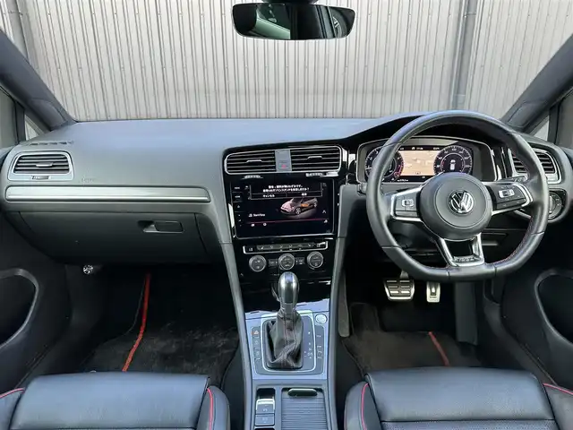 フォルクスワーゲン ゴルフ ＧＴＩ 福島県 2018(平30)年 4.8万km 白 純正ナビ(CD/DVD/BT/SD/AUX/USB)/フルセグ/黒レザーシート/シートヒーター/パワーシート/アダプティブクルーズコントロール /LEDヘッドライト/オートホールド/ドライブレコーダー/純正18AW/パドルシフト/ステアリングスイッチ/純正フロアマット