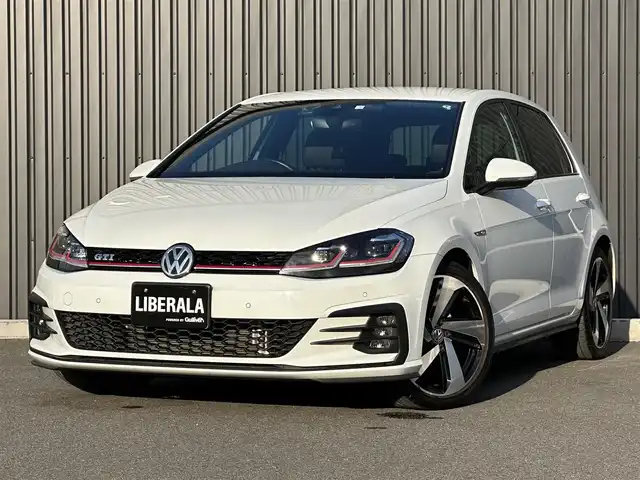 フォルクスワーゲン ゴルフ ＧＴＩ 福島県 2018(平30)年 4.8万km 白 純正ナビ(CD/DVD/BT/SD/AUX/USB)/フルセグ/黒レザーシート/シートヒーター/パワーシート/アダプティブクルーズコントロール /LEDヘッドライト/オートホールド/ドライブレコーダー/純正18AW/パドルシフト/ステアリングスイッチ/純正フロアマット