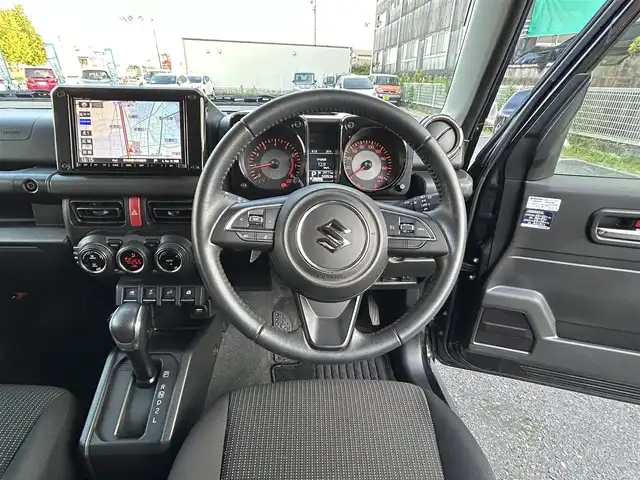 スズキ ジムニー シエラ JC 愛知県 2019(令1)年 6.2万km ブルーイッシュブラックパール3 ワンオーナー/純正メモリナビ/フルセグテレビ/バックカメラ/Bluetooth/ウィンカーミラー/クルーズコントロール/ドアバイザー/ETC/レザーステアリング/USB/衝突軽減ブレーキ/前後ドラレコ
