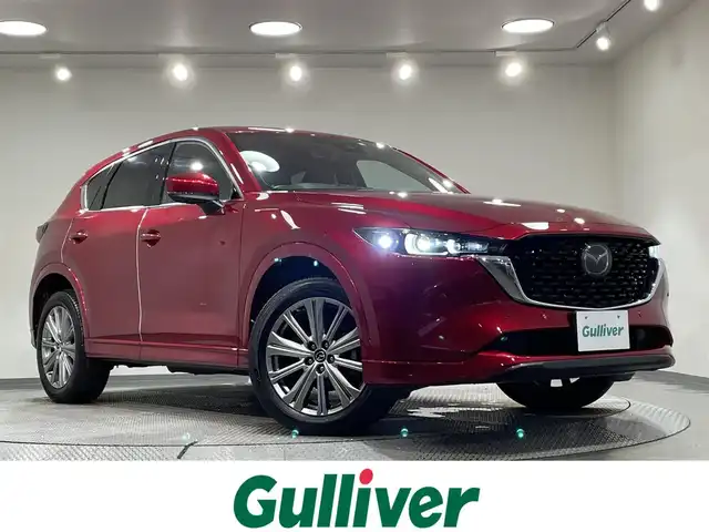 マツダ ＣＸ－５ XD エクスクルーシブモード 愛知県 2022(令4)年 2.6万km ソウルレッドクリスタルM 純正１０．２５インチナビ　/(Bluetooth/USB/スマホ連携/フルセグTV/FM/AM)/サンルーフ　/ＢＯＳＥサウンド　/３６０°ビューモニター　/衝突軽減ブレーキ/車線逸脱警報/レーダークルーズコントロール/電動バックドア　/シートヒーター/ベンチレーション/LEDヘッドライト/ステアリングヒーター/ドライブレコーダー　/ＥＴＣ　/ワイヤレス充電　/黒レザーシート　/コーナーセンサー/ブラインドスポットモニター/ヘッドアップディスプレイ/メモリー機能パワーシート/電動パーキングブレーキ/パドルシフト/純正フロアマット