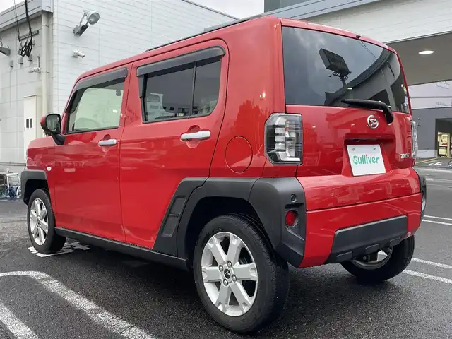 ダイハツ タフト G 長崎県 2020(令2)年 1万km コンパーノレッド 純正ディスプレイオーディオ/（AM、FM、AUX、USB、applecarplay、androidauto）/バックカメラ/プッシュスタート/衝突軽減システム/横滑り防止/コーナーセンサー/アイドリングストップ/１２Vシガーソケット/２．１A　USB/ＤＮ席シートヒーター/電子パーキング/オートホールド/先行車発進ブザー/車線逸脱警報/標識認識ブザー/ステアリモコン/AAC/ガラスルーフ/電格ミラー/ドアバイザー/純正フロアマット/ABS/Wエアバッグ/純正AW/スマートキー/ETC/保証書/取説/ワンオーナー