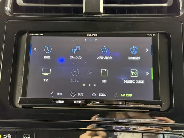 トヨタ プリウス S ツーリングセレクション 大阪府 2018(平30)年 4.2万km アティチュードブラックマイカ エアロパーツ 黒革シート ECLIPSEナビTV シートヒーター スマートキー プッシュスタート オートライト オートエアコン ETC
