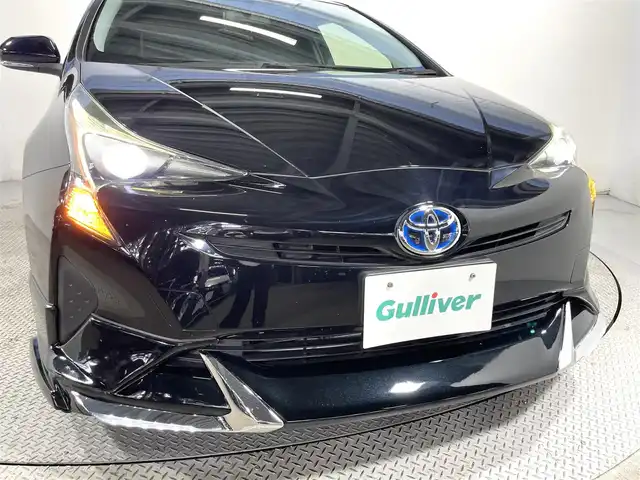 トヨタ プリウス S ツーリングセレクション 大阪府 2018(平30)年 4.2万km アティチュードブラックマイカ エアロパーツ 黒革シート ECLIPSEナビTV シートヒーター スマートキー プッシュスタート オートライト オートエアコン ETC