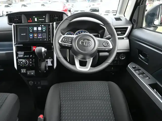 トヨタ ルーミー カスタムG－T 千葉県 2025(令7)年 0.1千km パールホワイトⅢ スマートアシストIII/レーダークルーズコントロール/エコアイドル/両側パワースライドドア/ディスプレイオーディオ/純正地デジTV/【Apple CarPlay　Android Auto対応】/【Bluetooth接続】/パノラマモニター/前席シートヒーター/革巻きステアリング/ステアリングスイッチ/LEDヘッドライト/フォグライト/ウインカーミラー/コーナーセンサー/純正15インチアルミホイル/キーフリーシステム