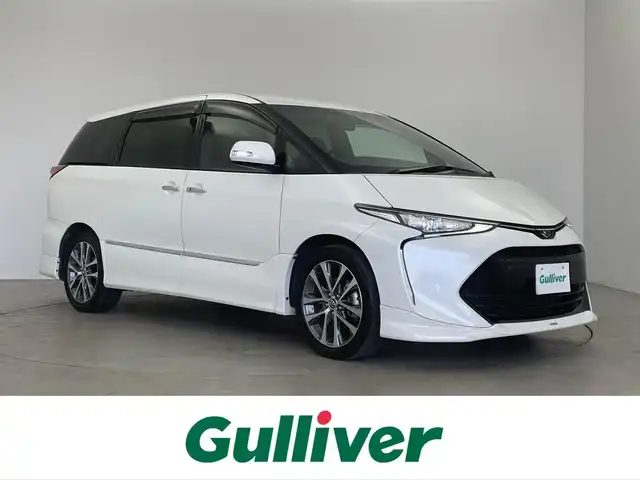 トヨタ エスティマ アエラス プレミアム G 埼玉県 2018(平30)年 4.5万km ホワイトパールクリスタルシャイン 純正１０インチナビ　フリップダウンモニター　バックカメラ　ビルトインＥＴＣ２．０　前後ドライブレコーダー　セーフティセンス　クルーズコントロール　シートヒーター　純正アルミホイール　オートハイビーム