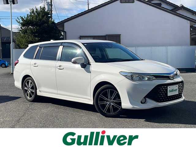 トヨタ カローラ フィールダー 1．5G エアロツアラー 愛知県 2015(平27)年 9.1万km スーパーホワイトⅡ ワンオーナー/純正オーディオ/【CD・ラジオ・AUX】/ビルトインETC/前後ドライブレコーダー/Toyota Safety Sense P/【プリクラッシュセーフティシステム・レーンディパーチャーアラート】/横滑り防止機能/アイドリングストップ/プッシュスタート/スマートキー/スペアキーあり/電動格納ミラー/ウィンカーミラー/フォグランプ/純正トノカバー/ステアリングスイッチ/純正フロアマット/純正ドアバイザー/新車保証書/取扱説明書