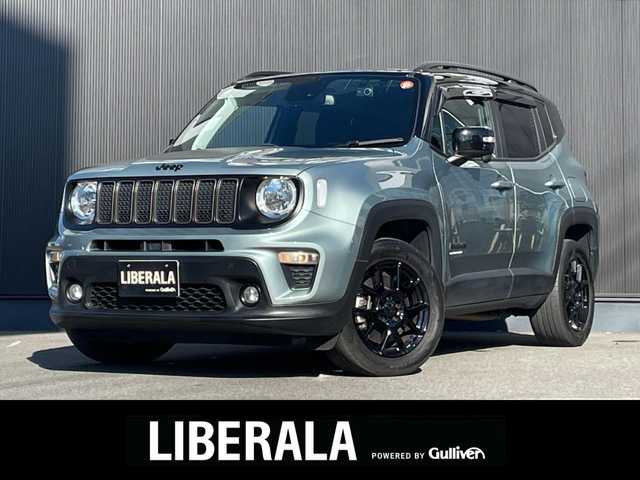クライスラー・ジープ ジープ レネゲード アップランド 4xe 長野県 2022(令4)年 3.8万km ライトブルー 4WD/ ACC/ LKA/ シートヒーター(D席/N席)/ ステアリングヒーター/ 純正ナビ/ Bluetooth/ Bカメラ/ コーナーセンサー/ USB/ 純正17インチAW/ LEDヘッドライト＆フォグ/ ルーフレール/ USB/ ETC/ 禁煙