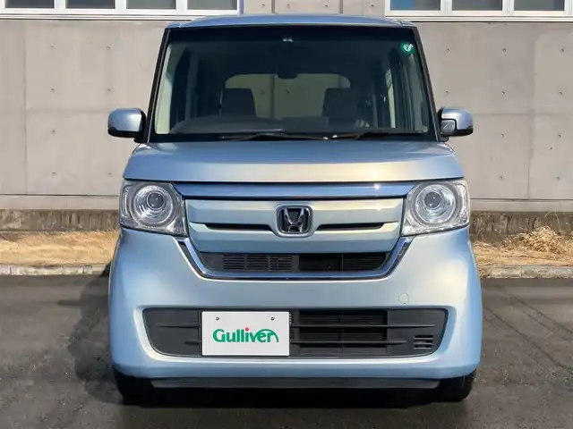 ホンダ Ｎ ＢＯＸ G L 静岡県 2018(平30)年 7.1万km モーニングミストブルーM 社外メモリーナビ(AVN137M)/　AM FM CD ワンセグ/LEDヘッドライト/ステアリングスイッチ/スマートキー2本/プッシュスタート/充電用USBポート2個(前席)/リアサンシェード/ECON/ビルトインETC/バックモニター/片側パワースライドドア