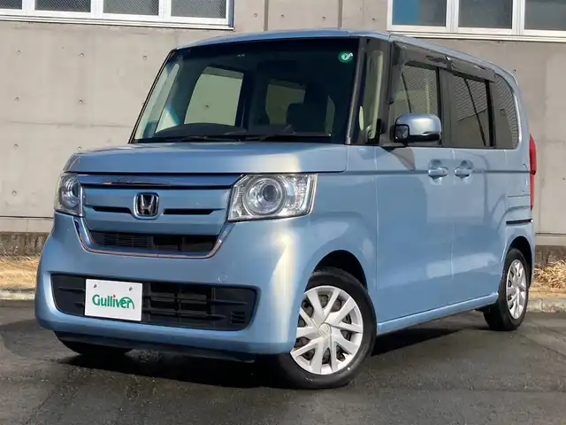 ホンダ Ｎ ＢＯＸ G L 静岡県 2018(平30)年 7.1万km モーニングミストブルーM 社外メモリーナビ(AVN137M)/　AM FM CD ワンセグ/LEDヘッドライト/ステアリングスイッチ/スマートキー2本/プッシュスタート/充電用USBポート2個(前席)/リアサンシェード/ECON/ビルトインETC/バックモニター/片側パワースライドドア