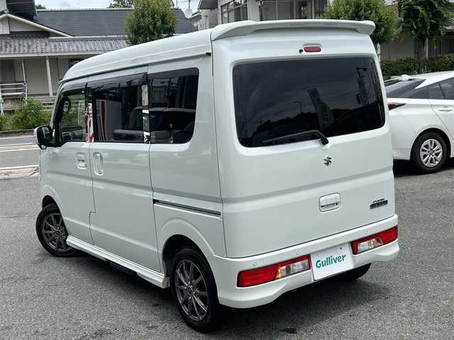 スズキ エブリィ ワゴン PZターボ スペシャル 京都府 2020(令2)年 2.7万km パールホワイト  ターボ車/ 両側パワースライドドア/ レーダーブレーキサポート/ スマートキー２個/ プッシュスタート/ 革調シートカバー/ 社外８インチSDメモリーナビ/・　フルセグ/・　CD/DVD/BTオーディオ/・　バックカメラ/・　SDREC/ ナビ連動前後ドライブレコーダー/ ETC/ ステアリモコン/ リヤソナー/ オートステップ/ 社外14インチアルミホイール/ スタッドレスタイヤ(純正ホイール付き)積み込み/ 純正フロアマット/ ドアバイザー/ HIDヘッドライト/ フォグライト/ 新車時保証書/ 車両取説