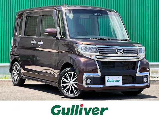 ダイハツ タント カスタムX トップED LTD SAⅢ 宮城県 2018(平30)年 5.7万km プラムブラウンクリスタルマイカ スマートアシスト3/・衝突警報機能/・衝突回避支援ブレーキ機能/・車線逸脱警報機能/・誤発進抑制機能（前方・後方）/・先行車発進告知機能/・オートハイビーム/純正8インチナビ/・CD/DVD/・Bluetooth/・フルセグTV/バックカメラ/両側パワースライドドア/ハーフレザーシート/運転席シートヒーター/ステアリングスイッチ/LEDヘッドランプ/フォグランプ/オートライト/スマートキー＆プッシュスタート/スペアキー1本/電動格納ミラー/純正14インチアルミホイール/純正フロアマット/純正ドアバイザー/Wエアバッグ