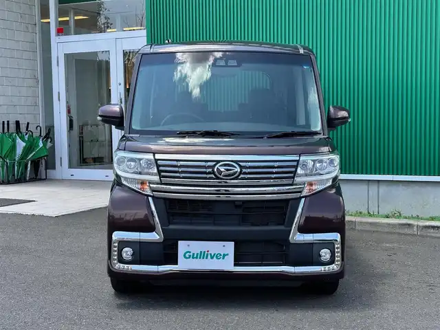 ダイハツ タント カスタムX トップED LTD SAⅢ 宮城県 2018(平30)年 5.7万km プラムブラウンクリスタルマイカ スマートアシスト3/・衝突警報機能/・衝突回避支援ブレーキ機能/・車線逸脱警報機能/・誤発進抑制機能（前方・後方）/・先行車発進告知機能/・オートハイビーム/純正8インチナビ/・CD/DVD/・Bluetooth/・フルセグTV/バックカメラ/両側パワースライドドア/ハーフレザーシート/運転席シートヒーター/ステアリングスイッチ/LEDヘッドランプ/フォグランプ/オートライト/スマートキー＆プッシュスタート/スペアキー1本/電動格納ミラー/純正14インチアルミホイール/純正フロアマット/純正ドアバイザー/Wエアバッグ