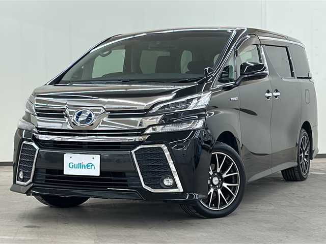 トヨタ ヴェルファイア ハイブリット ZR Gエディション 道央・札幌 2016(平28)年 7.2万km ブラック /黒革シート//RAYS製18インチアルミホイール//ALPINE製10インチナビ(EX10)//CD/DVD/BT/SD//フルセグTV//バックカメラ//ETC//ドライブレコーダー//前席パワーシート//前席シートヒーター//ステアリングヒーター//クルーズコントロール//両側電動スライドドア//スペアキー1本//取扱説明書//保証書