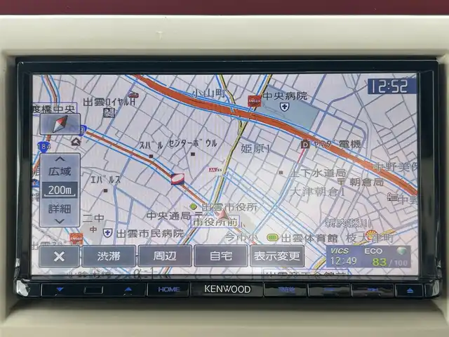 スズキ ラパン ショコラ G 島根県 2015(平27)年 4.9万km フェニックスレッドパール 社外ナビ/ワンセグ/ＤＶＤ再生/オートライト/純正キセノンヘッドライト/純正フロアマット/純正14インチアルミホイール/プッシュスタート/スマートキー