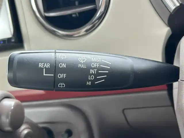 スズキ ラパン ショコラ G 島根県 2015(平27)年 4.9万km フェニックスレッドパール 社外ナビ/ワンセグ/ＤＶＤ再生/オートライト/純正キセノンヘッドライト/純正フロアマット/純正14インチアルミホイール/プッシュスタート/スマートキー