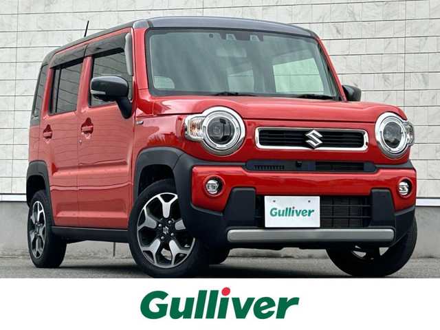 スズキ ハスラー HYBRID X ターボ 山形県 2020(令2)年 5.3万km バーミリオンオレンジ/ガンメタリックト2トーン ４WD/純正9インチナビ/クルーズコントロール/車線逸脱警報/アイドリングストップ/衝突軽減ブレーキ/横滑り防止装置/全周囲カメラ/盗難防止装置/パドルシフト/シートヒーター/純正マット/純正バイザー/USB端子/AUTOライト/LEDライト/フォグランプ/ETC