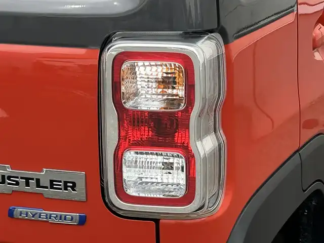スズキ ハスラー HYBRID X ターボ 山形県 2020(令2)年 5.3万km バーミリオンオレンジ/ガンメタリックト2トーン ４WD/純正9インチナビ/クルーズコントロール/車線逸脱警報/アイドリングストップ/衝突軽減ブレーキ/横滑り防止装置/全周囲カメラ/盗難防止装置/パドルシフト/シートヒーター/純正マット/純正バイザー/USB端子/AUTOライト/LEDライト/フォグランプ/ETC