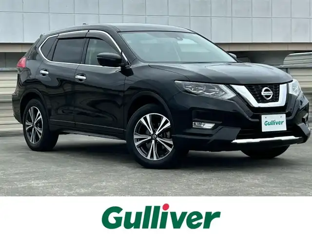 日産 エクストレイル 20Xi 静岡県 2019(平31)年 4.6万km ダイヤモンドブラック 純正9インチメモリナビ/（CD/DVD/BT/FM/AM/SD）/フルセグTV/プロパイロット/・インテリジェントLI（車線逸脱防止）/・BSW（後側方車両検知警報）/・RCTA（交代時車両検知）/アラウンドビューモニター/電動リアゲート/ETC/LEDヘッドライト/フォグランプ/パートナーコンビ防水シート/革巻きハンドル/ISOFIX/純正18AW