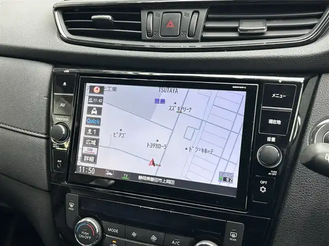 日産 エクストレイル 20Xi 静岡県 2019(平31)年 4.6万km ダイヤモンドブラック 純正9インチメモリナビ/（CD/DVD/BT/FM/AM/SD）/フルセグTV/プロパイロット/・インテリジェントLI（車線逸脱防止）/・BSW（後側方車両検知警報）/・RCTA（交代時車両検知）/アラウンドビューモニター/電動リアゲート/ETC/LEDヘッドライト/フォグランプ/パートナーコンビ防水シート/革巻きハンドル/ISOFIX/純正18AW