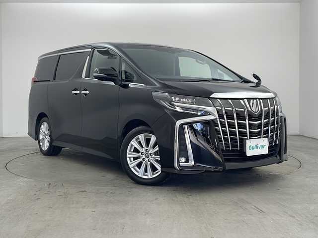 トヨタ アルファード S Aパッケージ 兵庫県 2019(平31)年 7.5万km ブラック ・ワンオーナー車/・社外9インチナビ（AVIC-RQ902）/CD/DVD/SD/USB/Bluetooth/TV/・バックカメラ/・両側パワースライドドア/・ドライブレコーダー/・ウッドコンビステアリング/・ステアリングスイッチ/・Toyota　Safety　Sense/・プリクラッシュセーフティ/・レーントレーシングアシスト/・レーダークルーズコントロール/・ロードサインアシスト/・オートマチックハイビーム/・先行車発進告知機能/・AC100V電源/・ＬＥＤヘッドライト/・オートライト/・フォグランプ/・純正フロアマット/・純正18インチアルミホイール/・スマートキー/・プッシュスタート