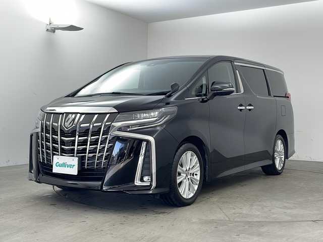 トヨタ アルファード S Aパッケージ 兵庫県 2019(平31)年 7.5万km ブラック ・ワンオーナー車/・社外9インチナビ（AVIC-RQ902）/CD/DVD/SD/USB/Bluetooth/TV/・バックカメラ/・両側パワースライドドア/・ドライブレコーダー/・ウッドコンビステアリング/・ステアリングスイッチ/・Toyota　Safety　Sense/・プリクラッシュセーフティ/・レーントレーシングアシスト/・レーダークルーズコントロール/・ロードサインアシスト/・オートマチックハイビーム/・先行車発進告知機能/・AC100V電源/・ＬＥＤヘッドライト/・オートライト/・フォグランプ/・純正フロアマット/・純正18インチアルミホイール/・スマートキー/・プッシュスタート